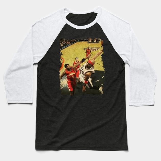 Vince Carter Gets Up in A Game vs The Atlanta Hawks Baseball T-Shirt by Omeshshopart